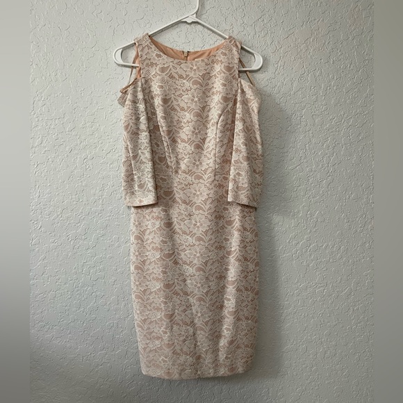 Eliza J Cold Shoulder Sheath Dress - 4P - Picture 2 of 7